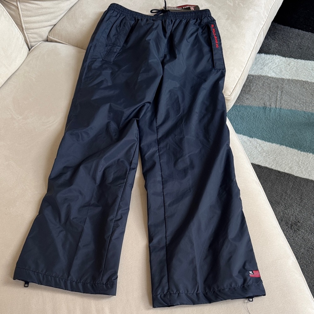 Polo by Ralph Lauren Navy Snowboard Wide Leg Zip Pants